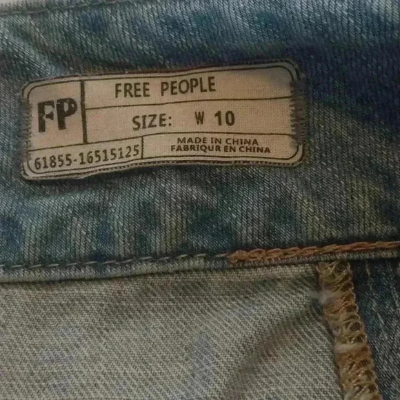 Free People Modern Femme Gray Stone Washed Stretch Denim Mini Skirt Size 10 - Picture 4 of 7